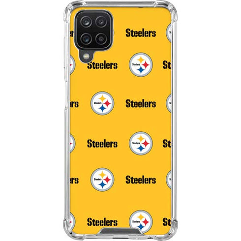 NFL Pittsburgh Steelers Blitz Series Galaxy A12 Clear Case