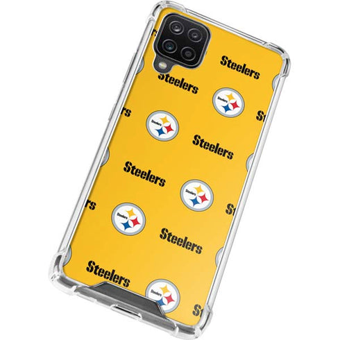 NFL Pittsburgh Steelers Blitz Series Galaxy A12 Clear Case