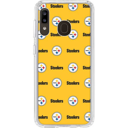 NFL Pittsburgh Steelers Blitz Series Galaxy A20 Clear Case