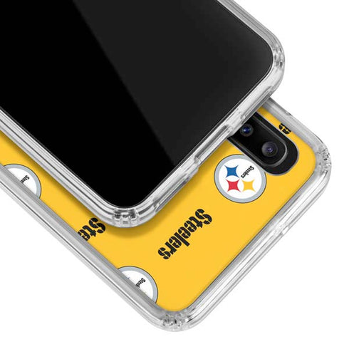 NFL Pittsburgh Steelers Blitz Series Galaxy A30 Clear Case