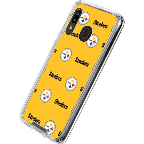 NFL Pittsburgh Steelers Blitz Series Galaxy A30 Clear Case