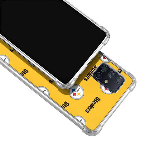 NFL Pittsburgh Steelers Blitz Series Galaxy A71 5G Clear Case