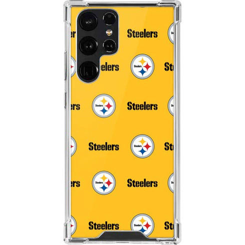 NFL Pittsburgh Steelers Blitz Series Galaxy S22 Ultra Clear Case