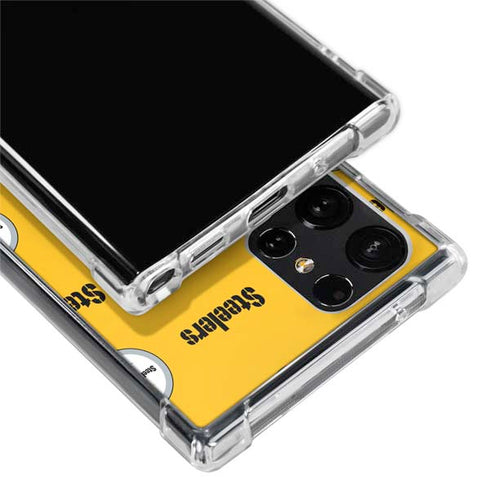 NFL Pittsburgh Steelers Blitz Series Galaxy S22 Ultra Clear Case