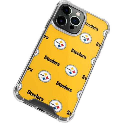 NFL Pittsburgh Steelers Blitz Series iPhone 13 Pro Max Clear Case