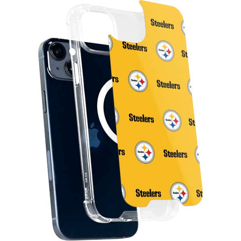 NFL Pittsburgh Steelers Blitz Series iPhone 15 Plus MagSafe Case