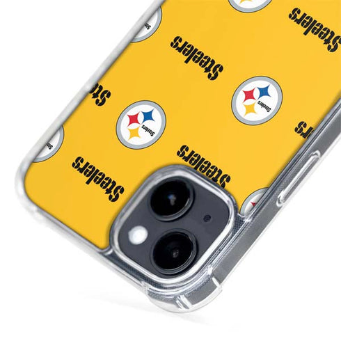 NFL Pittsburgh Steelers Blitz Series iPhone 15 Plus MagSafe Case