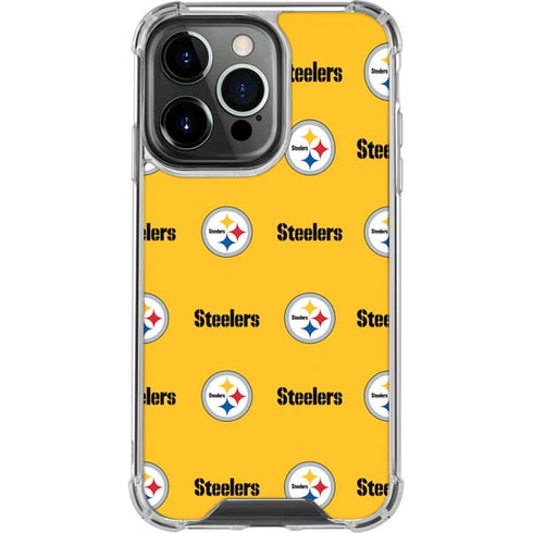 NFL Pittsburgh Steelers Blitz Series iPhone 15 Pro Clear Case