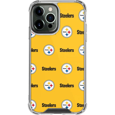 NFL Pittsburgh Steelers Blitz Series iPhone 14 Pro Max Clear Case