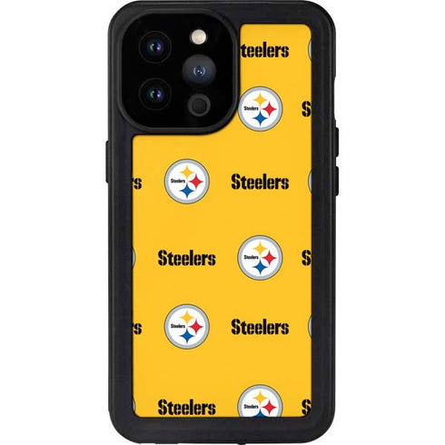 NFL Pittsburgh Steelers Blitz Series iPhone 14 Pro Max Waterproof Case