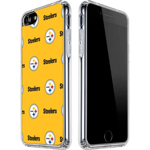 NFL Pittsburgh Steelers Blitz Series iPhone SE (2nd & 3rd Gen) Clear Case