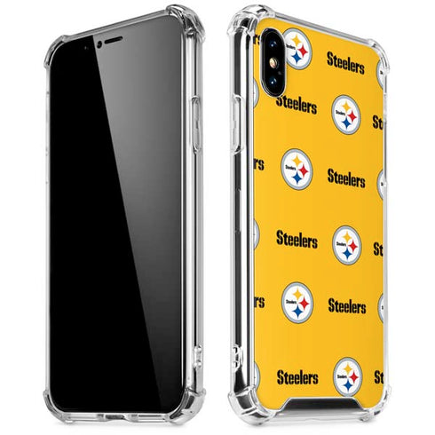 NFL Pittsburgh Steelers Blitz Series iPhone XS Max Clear Case
