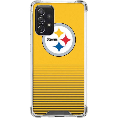 NFL Pittsburgh Steelers Breakaway Galaxy A72 5G Clear Case