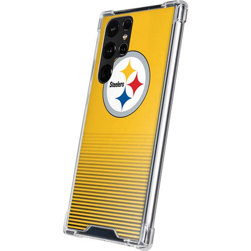 NFL Pittsburgh Steelers Breakaway Galaxy S22 Ultra Clear Case