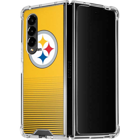 NFL Pittsburgh Steelers Breakaway Galaxy Z Fold4 5G Clear Case