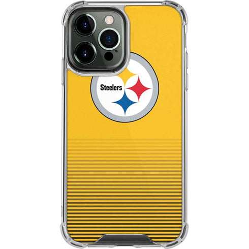 NFL Pittsburgh Steelers Breakaway iPhone 14 Pro Max Clear Case