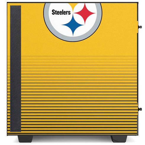 NFL Pittsburgh Steelers Breakaway NZXT H510 Compact ATX Mid-Tower Case Skin
