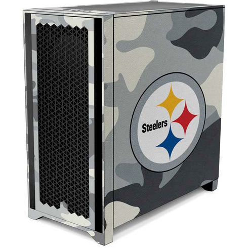 NFL Pittsburgh Steelers Camo Corsair 4000D Tempered Glass Mid-Tower ATX Case Skin