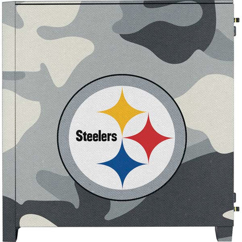 NFL Pittsburgh Steelers Camo Corsair 4000D Tempered Glass Mid-Tower ATX Case Skin