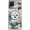 NFL Pittsburgh Steelers Camo Galaxy A12 Clear Case
