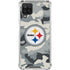 NFL Pittsburgh Steelers Camo Galaxy A12 Clear Case
