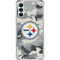 NFL Pittsburgh Steelers Camo Galaxy A13 5G Clear Case