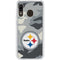 NFL Pittsburgh Steelers Camo Galaxy A20 Clear Case