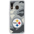NFL Pittsburgh Steelers Camo Galaxy A20 Clear Case