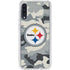NFL Pittsburgh Steelers Camo Galaxy A50 Clear Case