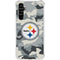 NFL Pittsburgh Steelers Camo Galaxy A54 5G Clear Case