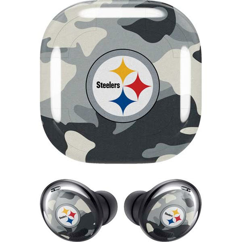 NFL Pittsburgh Steelers Camo Galaxy Buds Pro Skin