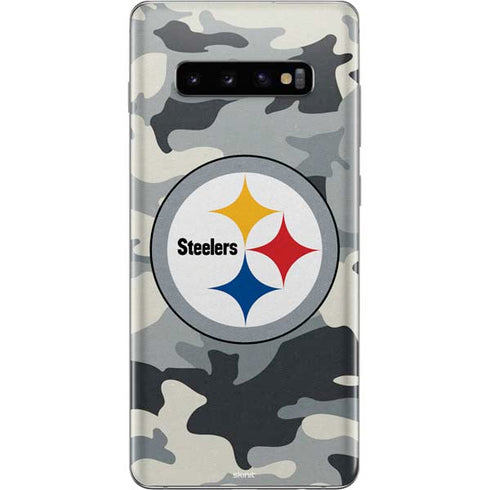 NFL Pittsburgh Steelers Camo Galaxy S10 Plus Skin