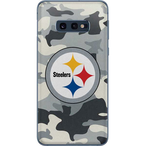 NFL Pittsburgh Steelers Camo Galaxy S10e Skin
