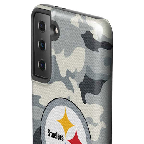 NFL Pittsburgh Steelers Camo Galaxy S21 FE Pro Case