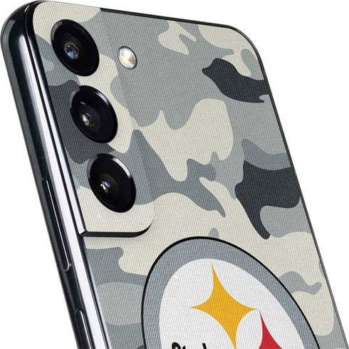 NFL Pittsburgh Steelers Camo Galaxy S22 Plus Skin