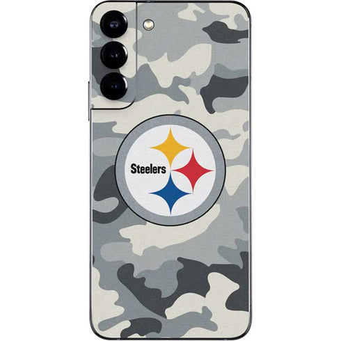 NFL Pittsburgh Steelers Camo Galaxy S22 Plus Skin