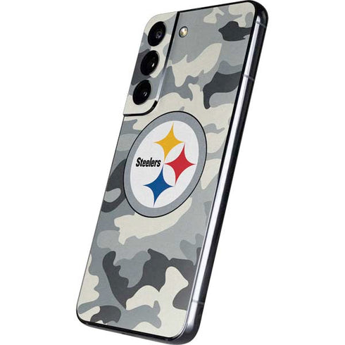 NFL Pittsburgh Steelers Camo Galaxy S22 Skin