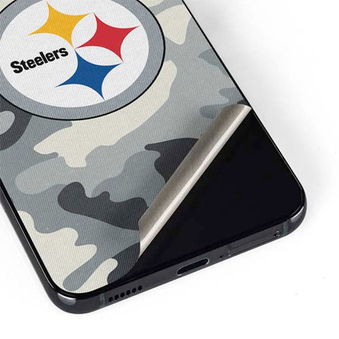 NFL Pittsburgh Steelers Camo Galaxy S22 Skin