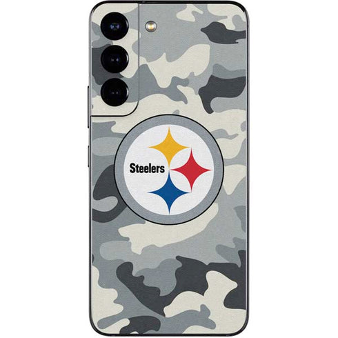 NFL Pittsburgh Steelers Camo Galaxy S22 Skin