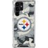 NFL Pittsburgh Steelers Camo Galaxy S22 Ultra Clear Case