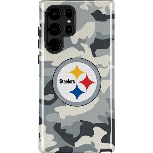 NFL Pittsburgh Steelers Camo Galaxy S22 Ultra Pro Case