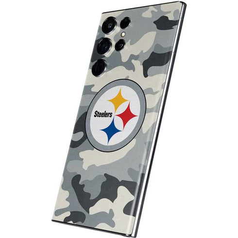 NFL Pittsburgh Steelers Camo Galaxy S22 Ultra Skin
