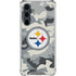 NFL Pittsburgh Steelers Camo Galaxy S23 FE Clear Case