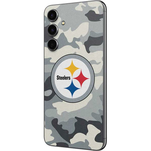 NFL Pittsburgh Steelers Camo Galaxy S23 FE Skin