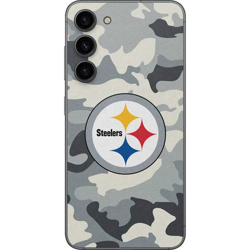 NFL Pittsburgh Steelers Camo Galaxy S23 Plus Skin