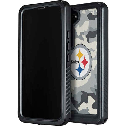 NFL Pittsburgh Steelers Camo Galaxy S23 Plus Waterproof Case