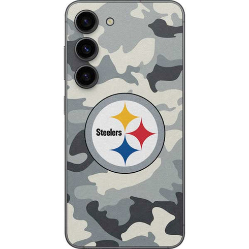 NFL Pittsburgh Steelers Camo Galaxy S23 Skin