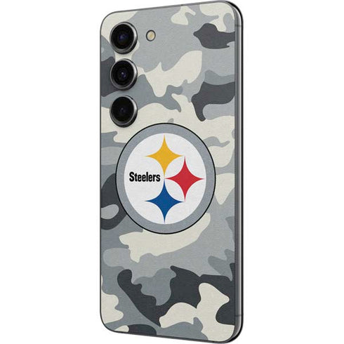 NFL Pittsburgh Steelers Camo Galaxy S23 Skin