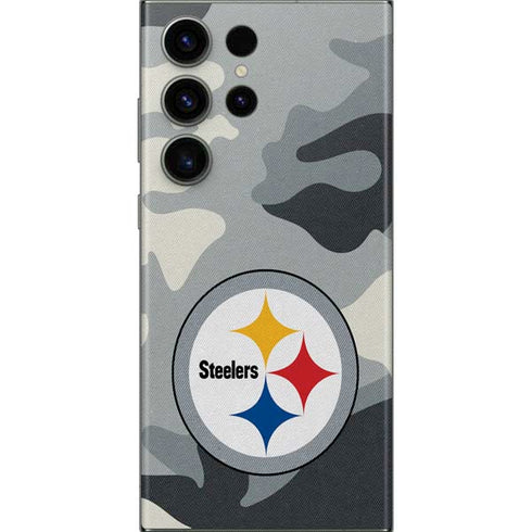 NFL Pittsburgh Steelers Camo Galaxy S23 Ultra Skin