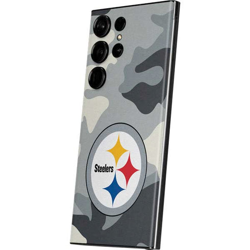 NFL Pittsburgh Steelers Camo Galaxy S23 Ultra Skin